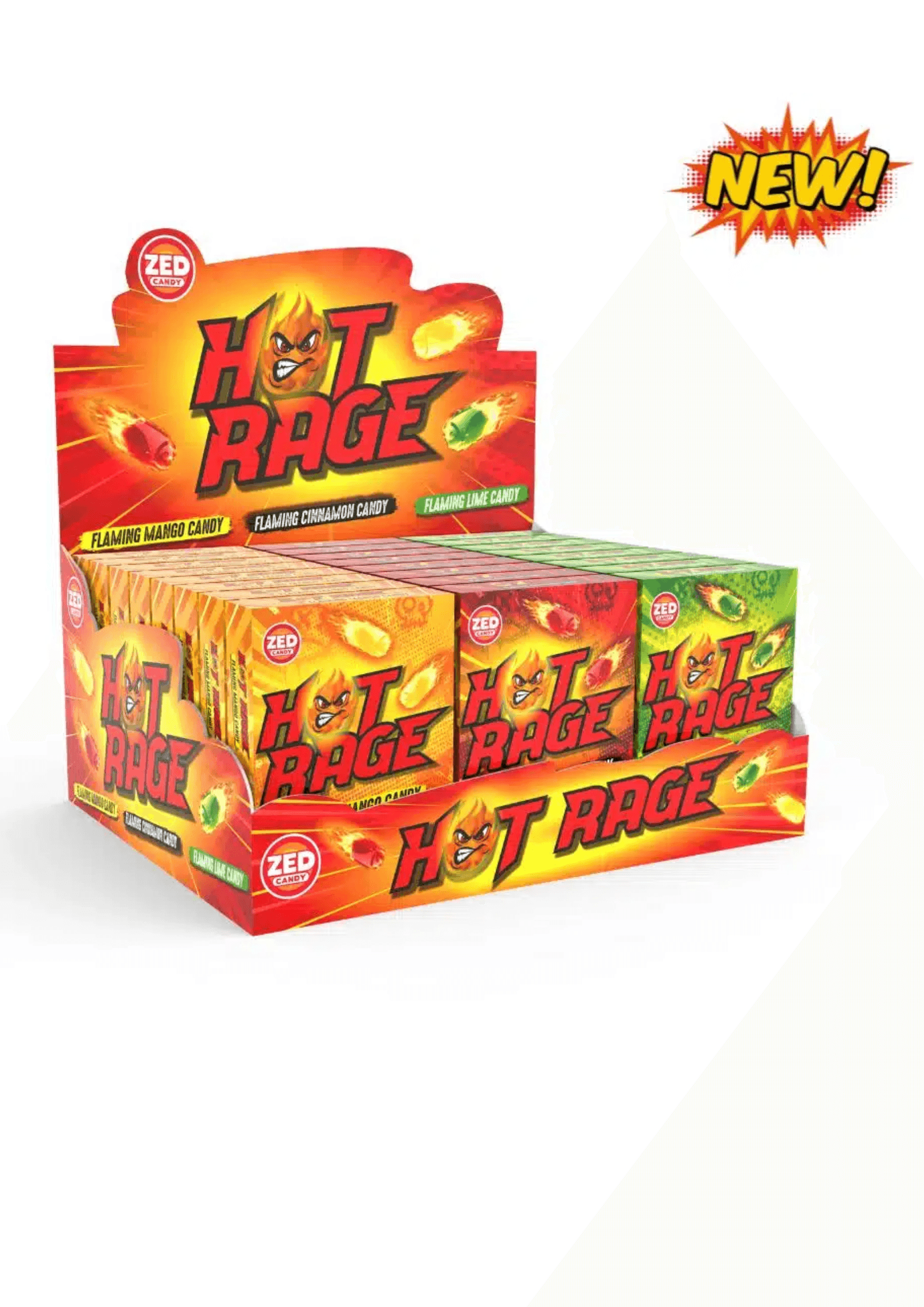Hot Rage Bonbons Assortis - 50 g x 24