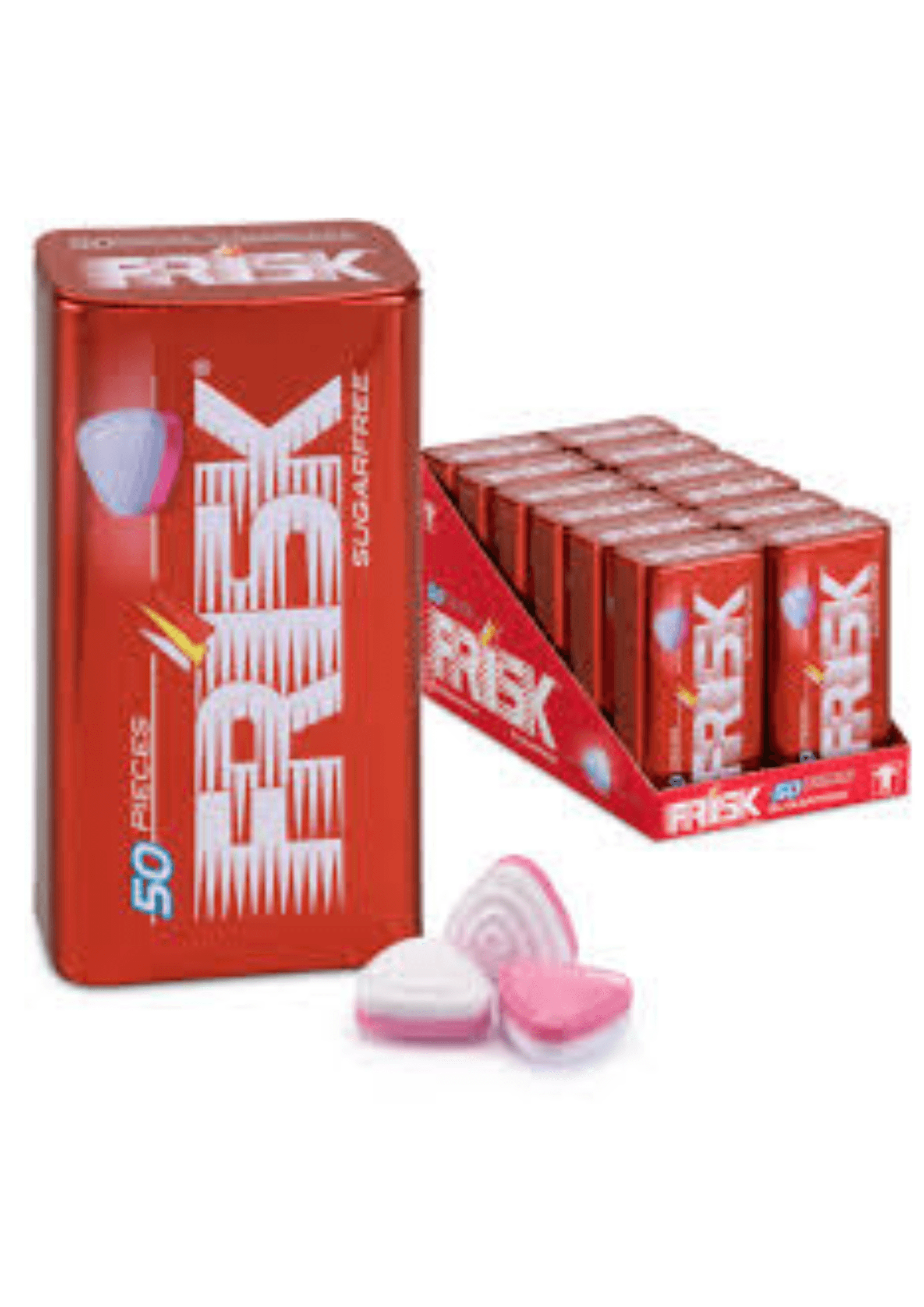Frisk Pastilles sans sucre goût fraise avec vitamine C - 12 x 35 g