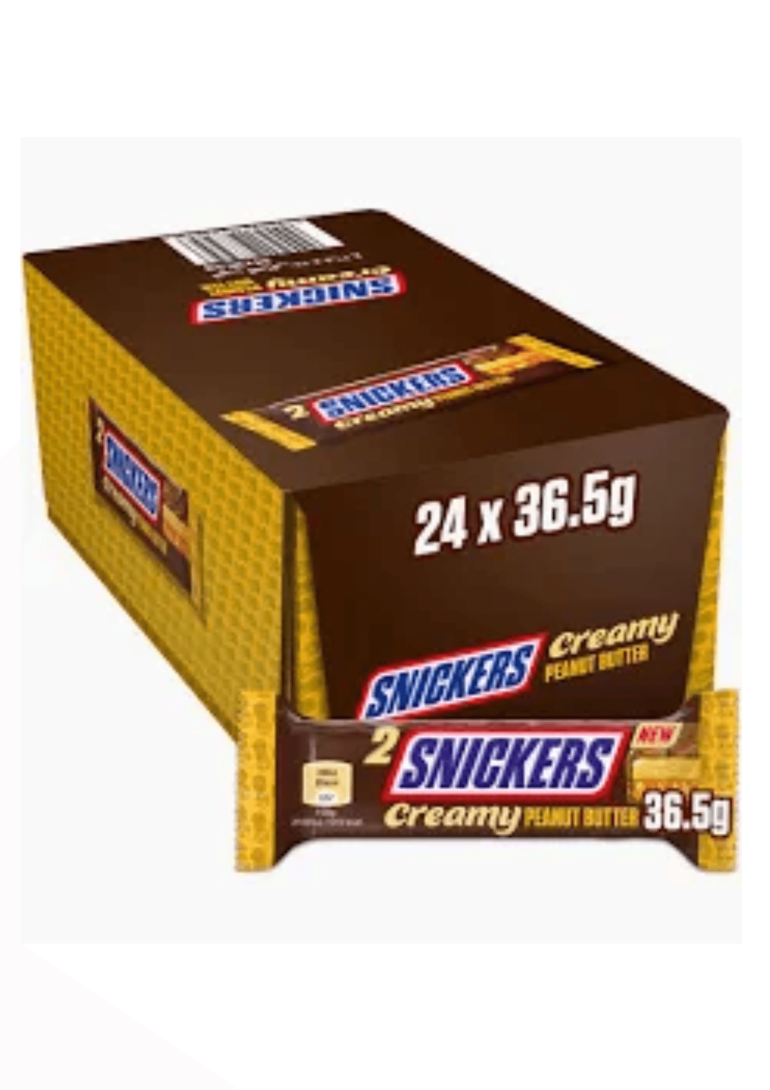 Snickers Creamy Peanut Butter - 24 x 36,5  g
