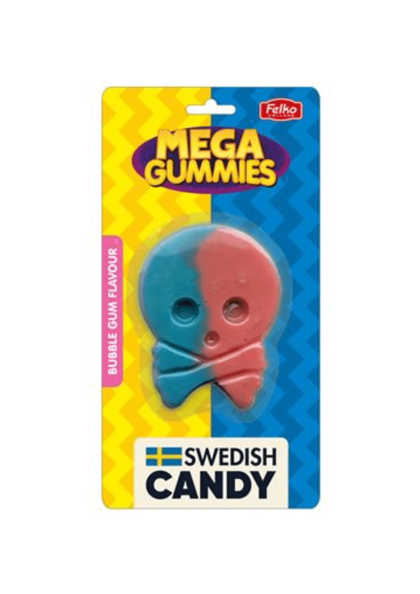 Felko Mega Gummies Skull Bubblegum - 14 x 120 g