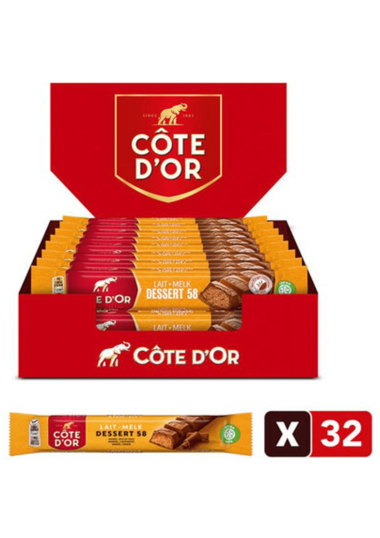 COPY - Côte d'Or Bâton Dessert 58 Chocolat au Lait - 45 g