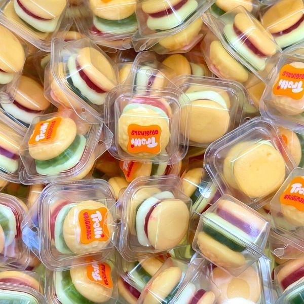 Trolli Mini Burger - 80 pièces - 800 g - 2