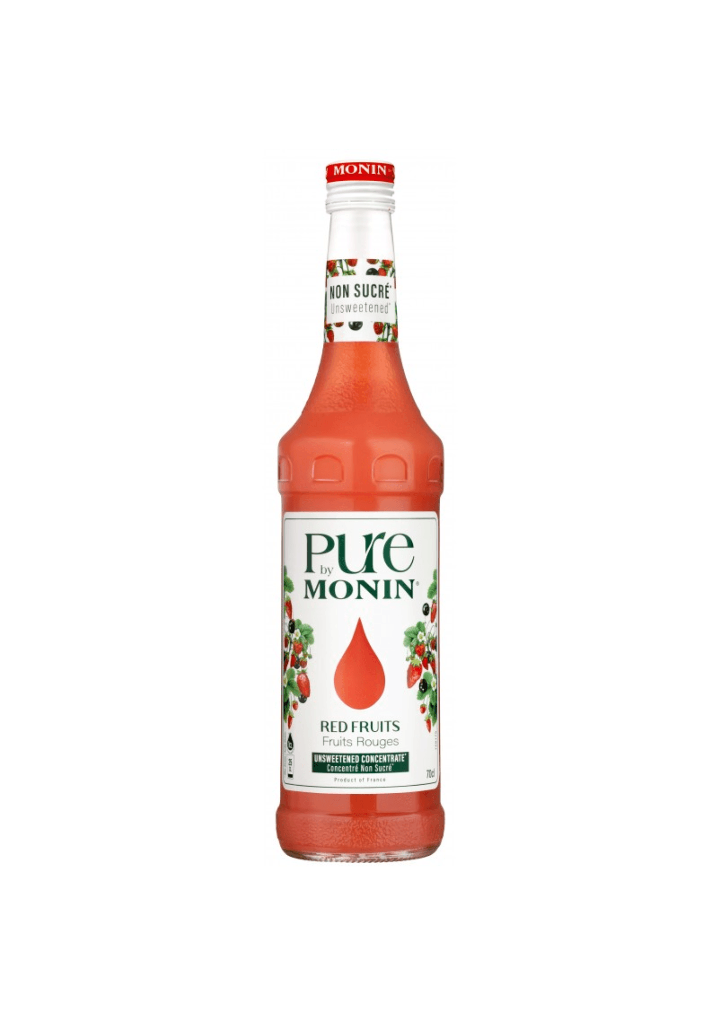 Pure Monin Concentré de Fruits Rouges Non Sucré - 70 cl