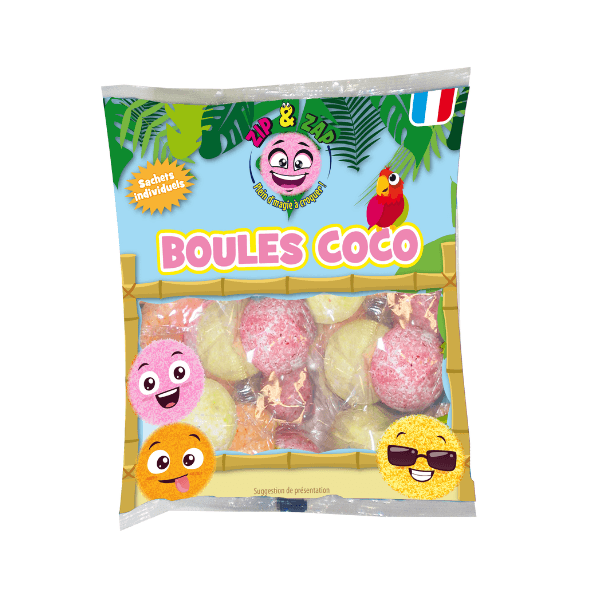 Zip & Zap Boules Coco - 180 g