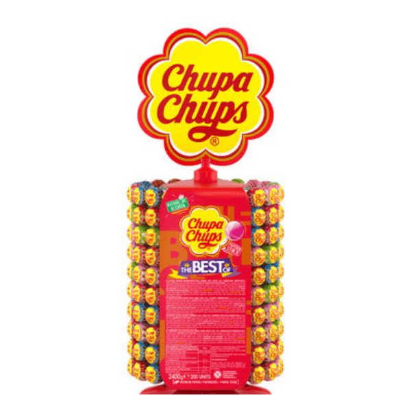 Chupa Chups Best Of Display - 200 Pièces