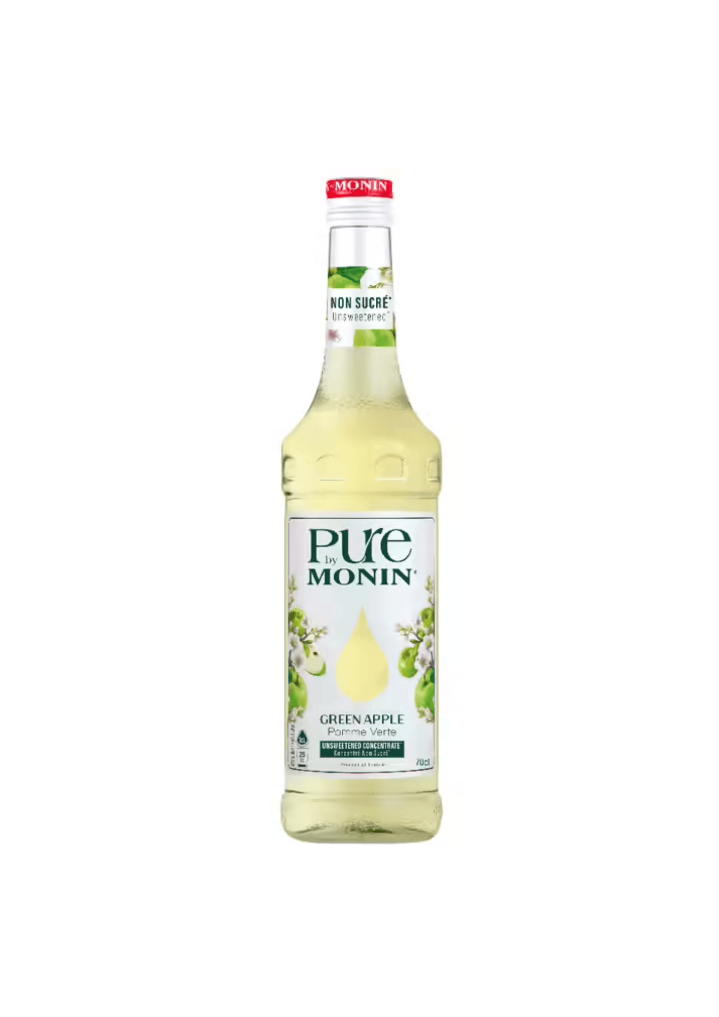 Pure Monin Concentré de Pomme Verte Non Sucré - 70 cl