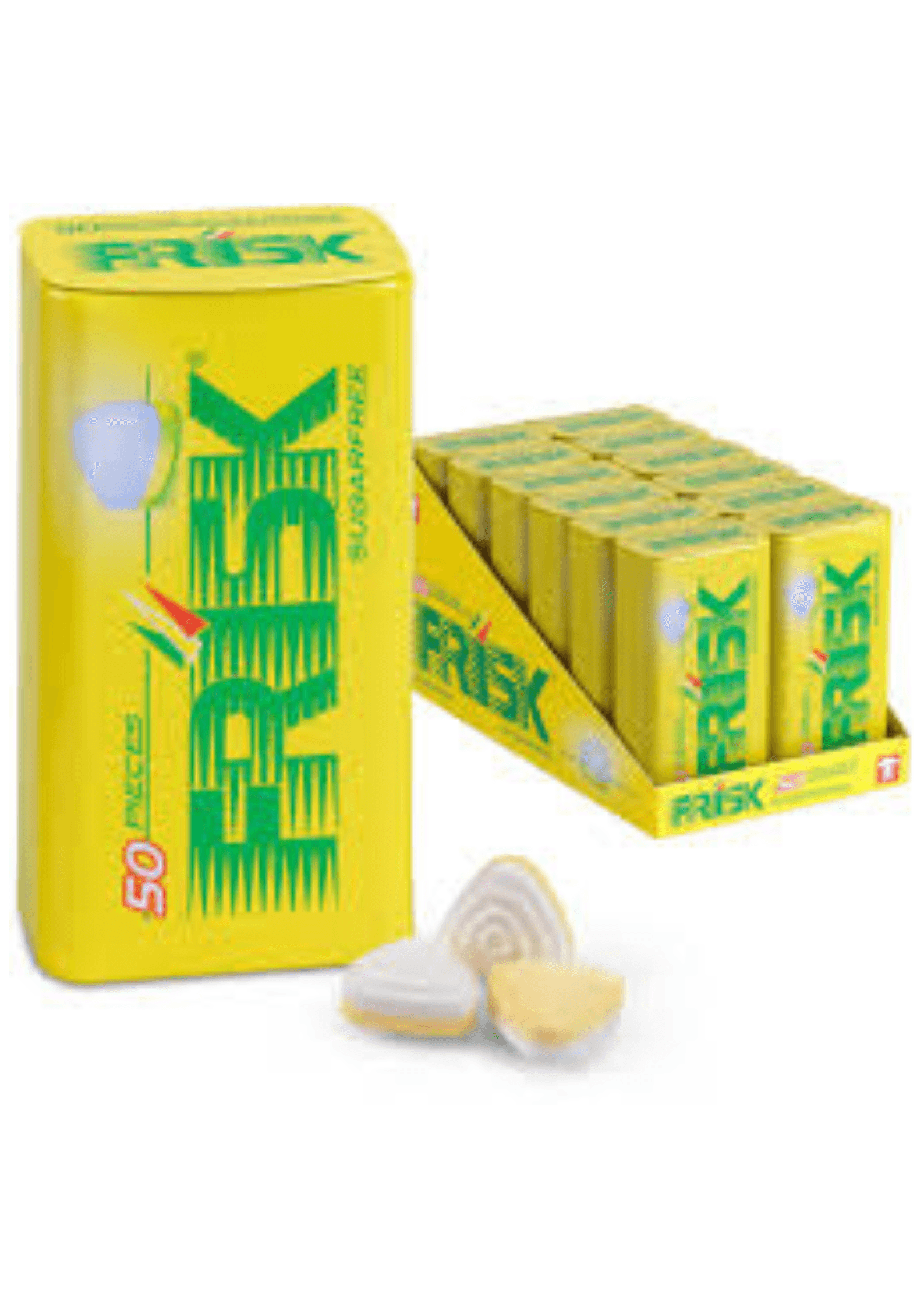 Frisk Pastilles sans sucre goût citron avec vitamine C - 12 x 35 g