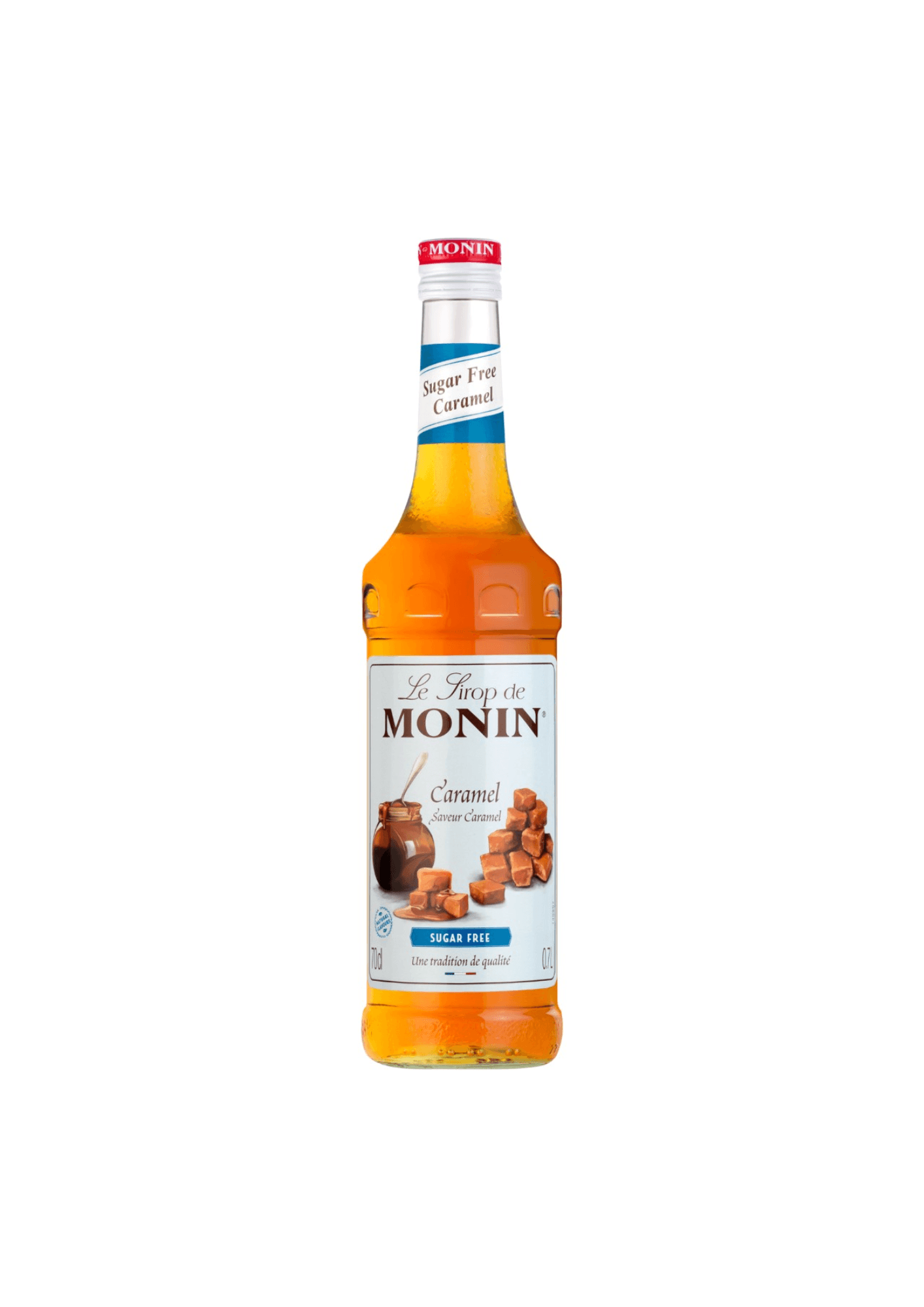 Monin Sirop Saveur Caramel Sans Sucre - 70 cl
