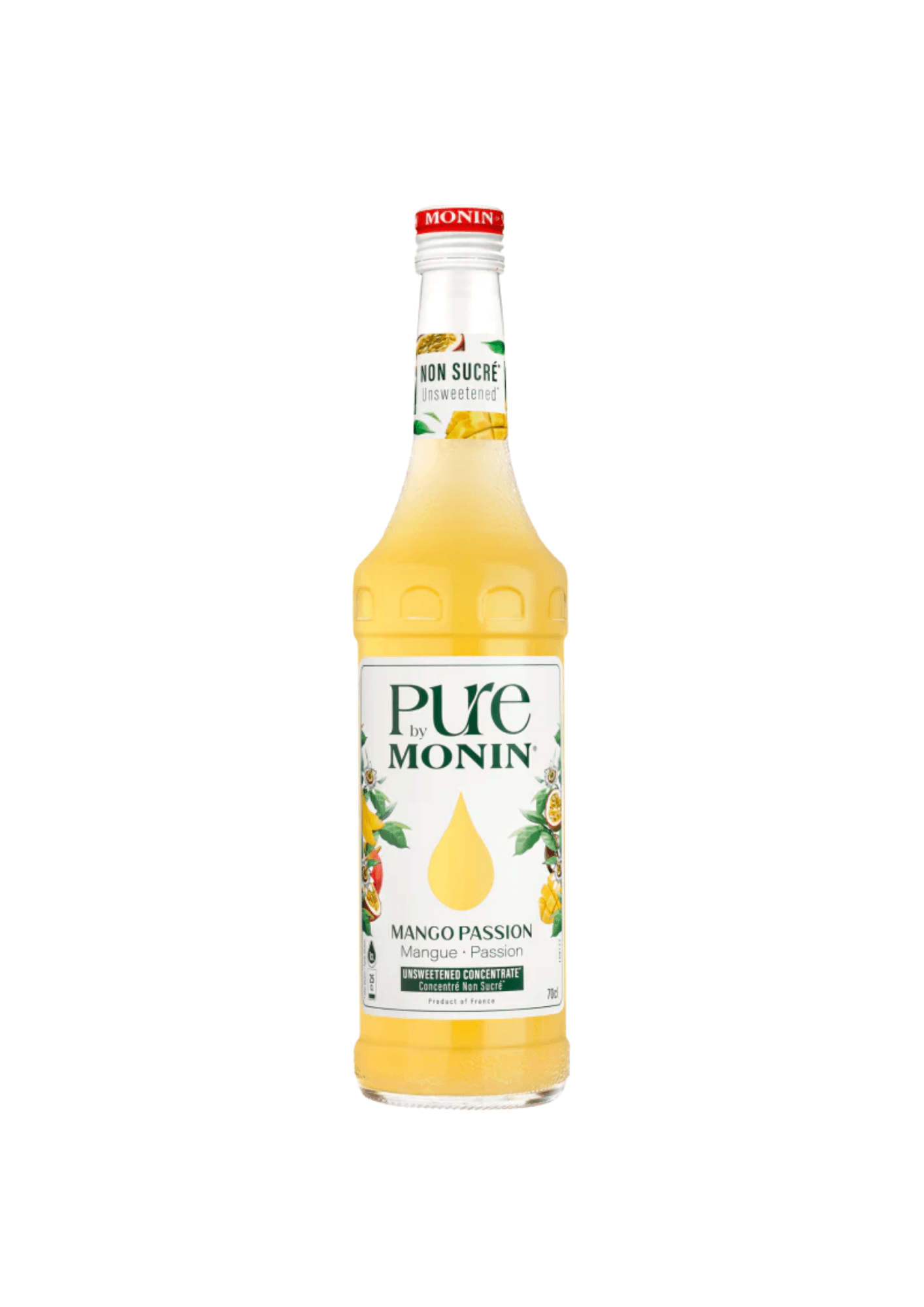 Pure Monin Concentré de Mangue Passion Non Sucré - 70 cl