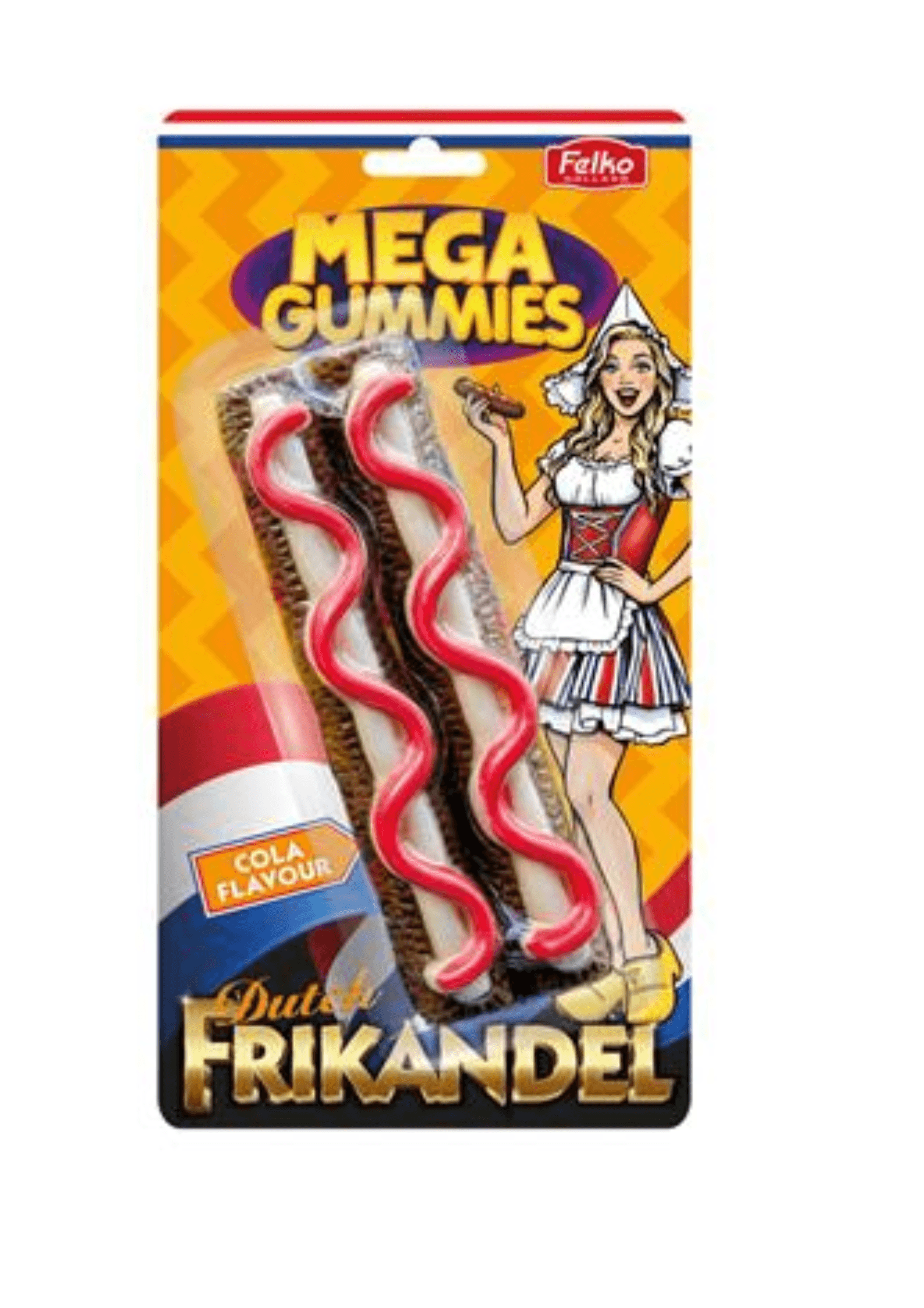 Felko Mega Gummies Frikandel Cola Candy - 13 x 120 g