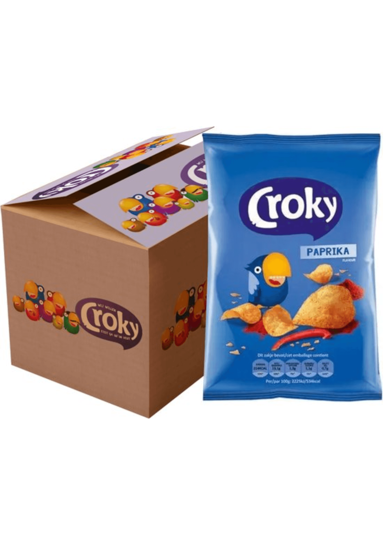 Croky Paprika - Carton 20 x 40 g